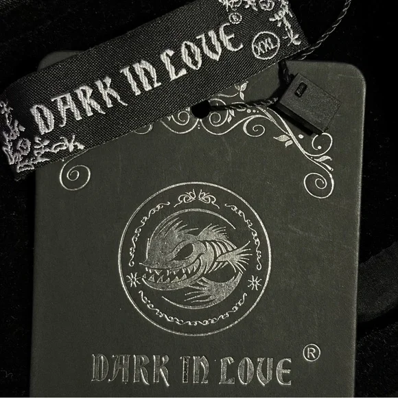 DARK IN LOVE NWT Black Velvet Lace Bell Sleeve Button Front Jacket XXL - Picture 11 of 14